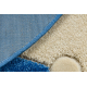 Tapis DAISY ovale 8866 Cadre bleu