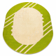 Tappeto DAISY ovale 8866 Cadre verde