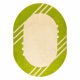 Tappeto DAISY ovale 8866 Cadre verde