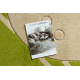 Tepih DAISY ovalan 8866 Okvir zelena
