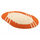 Matto DAISY soikea 8866 Kehys oranssi 