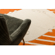 Tæppe DAISY oval 8866 Ramme orange 