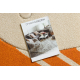 Carpet DAISY oval 8866 Frame orange 