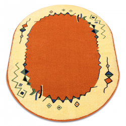 Tapis TOM. WELIRO ovale Perła Boho terre cuite