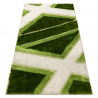 Dywan SHAGGY Q8054 D Geometryczny zielony - 2 GATUNEK