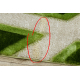Tappeto SHAGGY Q8054 D Geometrico verde - PRODOTTO DI SECONDO GRADO