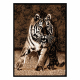 Tapijt SAFARI tijger, beige / zwart