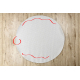 Carpet TIMO 6272 circle SISAL outdoor white - SECOND-RATE PRODUCT