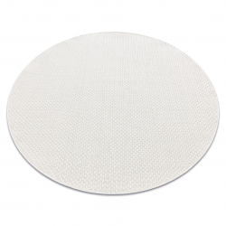Sisal tapijt TIMO 6272 cirkel buitenshuis wit - TWEEDE-KLASSE PRODUCT 
