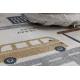 Carpet BONO 9207 Streets, city, construction site cream / light grey - SECOND-RATE PRODUCT