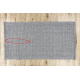 Tapete TIMO 5979 SIZAL ar livre quadro cinza claro - PRODUTO DE SEGUNDA GRAU