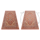 Covor de lana LEGEND 468 10 GB300 OSTA - Ornament, cadru, exclusiv rosu / bej