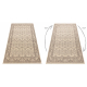 Tappeto in lana LEGEND 468 12 GB620 OSTA - Ornamento, telaio, esclusivo beige / marrone