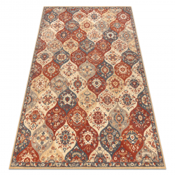 Vuneni tepih LEGEND 468 05 GB990 OSTA - orijentalni, ekskluzivno bež / crvena