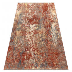 Wool Carpet LEGEND 468 11 GB990 OSTA - Αφαίρεση κόκκινο / μπεζ