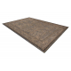 Wool carpet ANTIGUA 518 74 JG900 OSTA - Flowers, frame, flat-woven brown