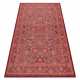 Wool carpet ANTIGUA 518 74 KA300 OSTA - Flowers, frame, flat-woven red 