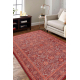 Wool carpet ANTIGUA 518 74 KA300 OSTA - Flowers, frame, flat-woven red 