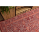 Wool carpet ANTIGUA 518 74 KA300 OSTA - Flowers, frame, flat-woven red 