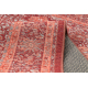 Wool carpet ANTIGUA 518 74 KA300 OSTA - Flowers, frame, flat-woven red 