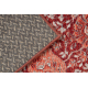 Wool carpet ANTIGUA 518 74 KA300 OSTA - Flowers, frame, flat-woven red 