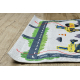 Alfombra lavable BAMBINO 2223 Calles, coches para niños antideslizante crema - PRODUCTO DE SEGUNDA CLASE