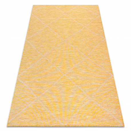 Teppich SISAL PATIO 3075 flach gewebt gelb / beige - ZWEITKLASSIGES PRODUKT