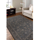 Wool carpet ANTIGUA 518 74 KD900 OSTA - Flowers, frame, flat-woven beige / black