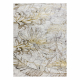 Tapis BLISS Z218AZ237 crème / doré, Fleurs, moderne, structurel - PRODUIT DE DEUXIÈME QUALITÉ