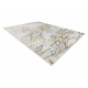 Tapis BLISS Z218AZ237 crème / doré, Fleurs, moderne, structurel - PRODUIT DE DEUXIÈME QUALITÉ