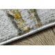 Tapis BLISS Z218AZ237 crème / doré, Fleurs, moderne, structurel - PRODUIT DE DEUXIÈME QUALITÉ