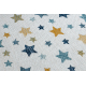 Alfombra sisal COOPER Estrellas 22260 crudo / azul oscuro - PRODUCTO DE SEGUNDA CLASE