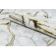 Tapis BLISS Z218AZ237 crème / doré, Fleurs, moderne, structurel - PRODUIT DE DEUXIÈME QUALITÉ