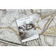 Tapis BLISS Z218AZ237 crème / doré, Fleurs, moderne, structurel - PRODUIT DE DEUXIÈME QUALITÉ
