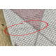 Tapis SIZAL SION Géométrique, Triangles 3006 tissé à plat ecru / rose - PRODUIT DE DEUXIÈME QUALITÉ