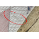 Tapis SIZAL SION Géométrique, Triangles 3006 tissé à plat ecru / rose - PRODUIT DE DEUXIÈME QUALITÉ