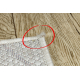 Tapis SIZAL SION Géométrique, Triangles 3006 tissé à plat ecru / rose - PRODUIT DE DEUXIÈME QUALITÉ