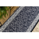 Runner anti-slip ROMANTIC gum Ornament grey 90cm