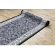 Runner anti-slip ROMANTIC gum Ornament grey 90cm