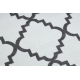 Kilimas SKETCH - F343 kremastaas / pilka Maroko dobilai trellis - ANTROS KLASĖS PRODUKTAS