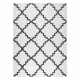 Tappeto SKETCH - F343 crema / grigio marocco trifoglio trellis - PRODOTTO DI SECONDO GRADO