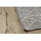 Tapijt JERSEY 19231 grijs - Geometrisch structureel, lus BOHO - TWEEDE-KLASSE PRODUCT