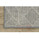 Tapis JERSEY 19231 gris - géométrique structurelles, boucle BOHO - PRODUIT DE DEUXIÈME QUALITÉ