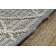 Tapis JERSEY 19231 gris - géométrique structurelles, boucle BOHO - PRODUIT DE DEUXIÈME QUALITÉ