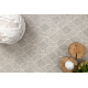 Tapijt JERSEY 19231 grijs - Geometrisch structureel, lus BOHO - TWEEDE-KLASSE PRODUCT