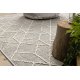 Tapijt JERSEY 19231 grijs - Geometrisch structureel, lus BOHO - TWEEDE-KLASSE PRODUCT