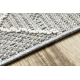 Tapis JERSEY 19231 gris - géométrique structurelles, boucle BOHO - PRODUIT DE DEUXIÈME QUALITÉ