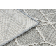 Tapis JERSEY 19231 gris - géométrique structurelles, boucle BOHO - PRODUIT DE DEUXIÈME QUALITÉ