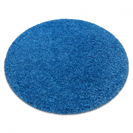 SHAGGY tapijt EFES s001 cirkel blauw 