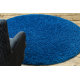 SHAGGY tapijt EFES s001 cirkel blauw 
